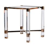 Luxor Acrylic & Copper Side Table